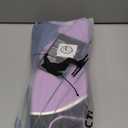 MCTi Kids Mittens Waterproof Winter Ski Warm Sherpa Lined Long Cuff with String (Small, Grayish Purple)