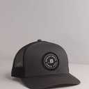 BRIMZ Golf Performance Hat - Tee Holder & Magnetic Ball Marker - Breathable, Sweat & Water Resistant Golfing Snapback Hat (Beers & Bogeys - Black & Grey 