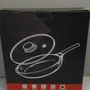 Nonstick Wok, 13-Inch Carbon Steel Wok Pan with Glass Cover, Woks & Stir-Fry Pans for Induction, Electric, Gas, Halogen, All Stoves