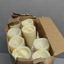 Set of 24 Waterproof Outdoor Flameless Candles, LED Candles with 4 Remote and Timer,(H 4" 5" 6" x D 2.2"),for Halloween Wedding Festiv