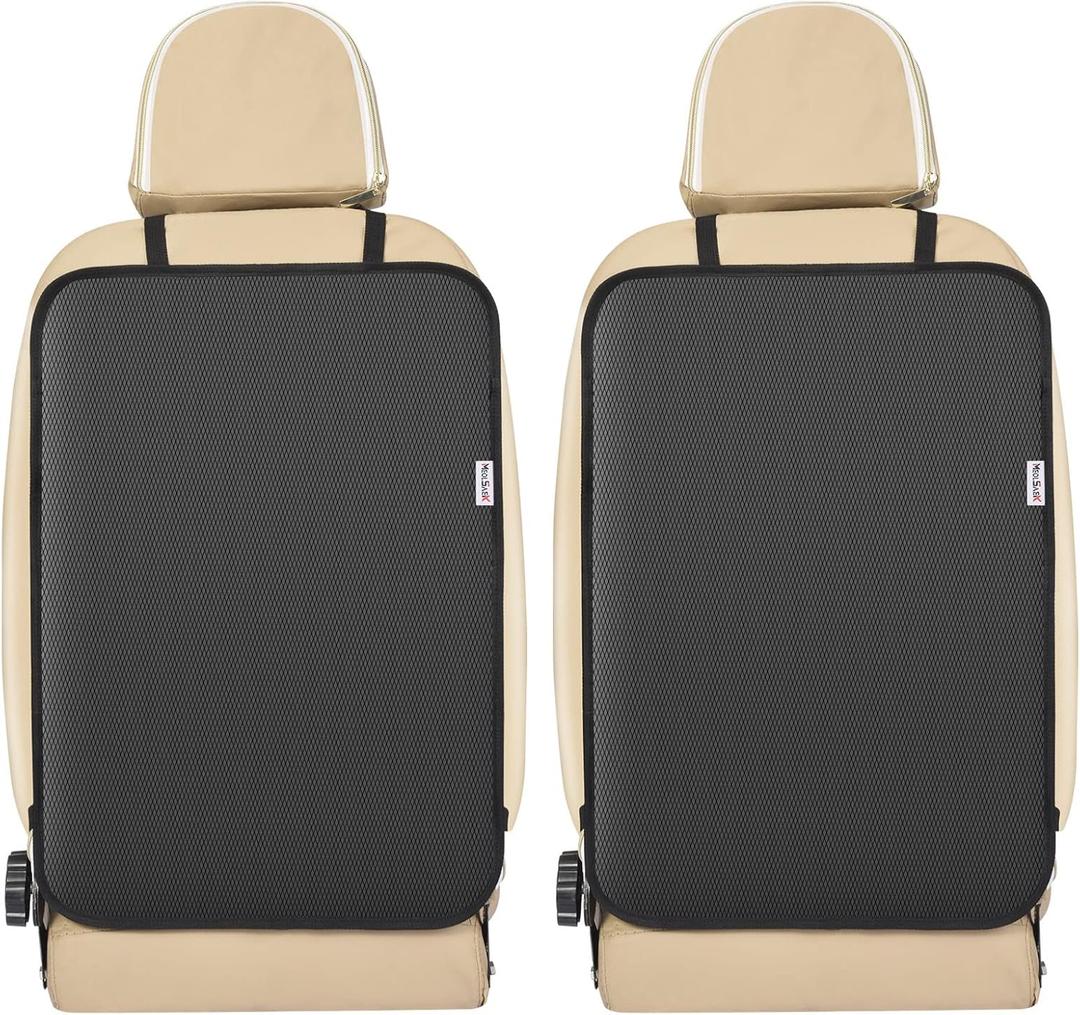 Kick Mats Back Seat Protector, 2Pack Waterproof Oxford Seat Back Protector, Car Seat Back Protector for Kids, Back of Seat Protector for Kids Feet Car Seat (2pcs-No Pocket)