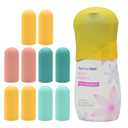 10 Pack Silicone Bottle Covers Travel Essentials for Women Men, Beach Vacation Essentials, Travel Size Toiletries Accessories, Cruise Ship Essentials 2025, Must Haves, Leak Proofing