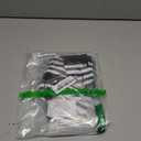 Syhood 2 Pairs Men's Dress Socks Combed Cotton Anti Odor Quick Dry Moisture Wicking Size 8-14 Crew Socks(Black and White Stripe)