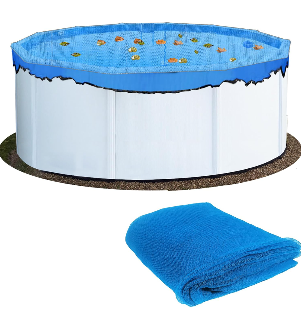 15ft Round Pool Leaf Net Cover for Above Ground Pool- Lightweight Durable and Easy Installation, Winter Cover Mesh Cover, Pool Safety Net, Protects Pool from Leaves and Debris 15ft Round Pool Leaf Net Cover for Above Ground Pool- Lightweight Durable and Easy Installation, Winter Cover Mesh Cover, Pool Safety Net, Protects Pool from Leaves and Debris