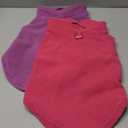 2 Pieces Fleece Dog Clothes Vest Winter Warm Dog Sweaters for Small Medium Dogs Male Female Fall Pullover Puppy Clothes with D-Ring Soft Puppy Sweater (Rose,Purple, Large)