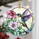 Hummingbird Christmas Ornament Christmas Tree Ornament & Holiday Decor, Perfect Holiday & Xmas Gift for Hummingbird Lovers & Mom, Gift Ideas