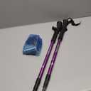 TheFitLife Nordic Walking Trekking Poles - 2 Sticks with Anti-Shock and Quick Lock System, Telescopic, Collapsible, Ultralight for Hiking, Camping, Mountaining, Backpacking, Walking, Trekking (Purple)