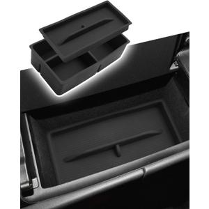 CDEFG Dual-Layer for 2023-2025 2026 Lexus RX 350 Center Console Organizer Tray- RX 5nd Generation Fits All Models Accessories Silicone Armrest Storage Middle Console Insert