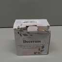 6 Pack Cute Marble Absorbent Stone Coaster Set with Holder Cool Cork Coster Modern White Ceramic Coasters Bar Desk Cup Drink Coasters Funny Coffee Table Decor Kitchen Unique Coster posavasos (Gray)