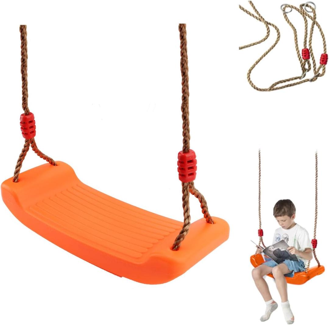 Tree Swing Seat, Swing Set Accessories for Kids Outdoor & Indoor Playground, Orange