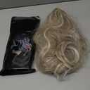 BUPPLER Halo Hair Extensions 24 Inch Invisible Wire Hair Extensions Adjustable Long Wavy Hairpiece Synthetic Upgrade 4 Secure Clips in Hairpieces 24 Inch,Dark Ash Blonde Mix Platinum Blonde