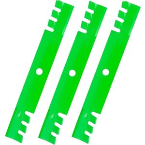 Youxmoto 54 inch Toothed Mulching Lawn Mower Blade for John Deere GY20569 M113518 M115496, for S2554 325 335 345 425 445 GS25 GS35 GS45 GS75 F725 HD45 HD75 G100 with 54 inch Deck (3 Pack)