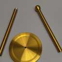 Toilet Paper Holder Stand for Max 5 Paper Rolls, Freestanding TP Holder, Roll Holder Storage, Stainless Steel - Gold