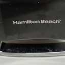 Hamilton Beach Smooth Touch Electric Automatic Can Opener with Easy Push Down Lever, Eliminates Sharp Edges, Opens All Standard-Size and Pop-Top Cans, Extra Tall, Black and Chrome (76606AG)