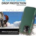 Coolwee Full Protective for iPhone 16 Pro Max Case, Compatible with MagSafe, for Men Women Girls, Hybrid 3 Layers Heavy Duty Rugged Shockproof Hard Case for iPhone 16 Pro Max Case Green