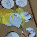 First Alert SMICO100-AC Interconnect Hardwire Combination Smoke & Carbon Monoxide Alarm with Battery Backup, 6-Pack