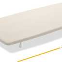 Whitmor Folding Tabletop Ironing Board with Wood Top, 32 x 12 in | Wood top, scorch-resistant cotton cover, 5mm foam pad, folding design with locking legs for compact storage.