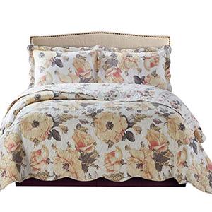 Royal Tradition Deema Reversible Coverlets, Twin XL Over-Sized 2pc Quilt Set (68-Inch Wide x 90-Inch Long) Lightweight Bedspread
