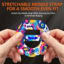 Omnipod 5 Adhesive Patches - Omnipod 5 Overpatches Waterproof with Strap Pre-Cut Sweatproof Omnipod Sensor Tape (Graffiti 20pcs)