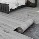 Oxdigi Peel and Stick Vinyl Flooring 2 Rolls 23"x 393"/128 Sq.Ft, Self Adhesive Vinyl Floor Tiles Wood Plank Flooring Waterproof Wear-Resistant for Any Room, Easy DIY Floor Coverings, Gray Maroon