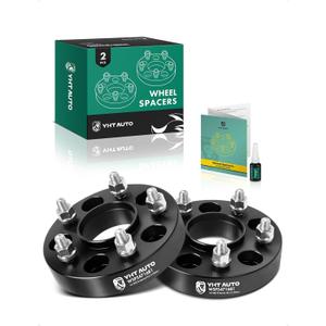 YHTAUTO 5x120 Hub Centric Wheel Spacers 30 mm Compatible with 1974-2016 BMW 1/3/5/6/7/8/M3/M5/M6/Z3/Z4/Z8 Series, w/ M12x1.5 & 12.9 Grade Studs, 72.56 mm Hub Bore 5 Lug 2PCS Black Wheel Spacer