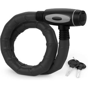 DANSI Armoured Lock Bicycle I Secure Theft Protection with 2 Keys I Bicycle Lock Bike Lock Bicycle Locks E-Bike (18 x 850 mm)