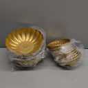Gold Flower Vases for Centerpieces: Vintage Compote Bowl Vase for Wedding Gold Centerpieces for Table 4 Inch Small Pedestal Vase for Party Metal Urn Vases for Anniversary Home Set of 10