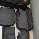 UKEIN Softside Expandable Carry On Luggage 22x14x9 Airline Approved, 20 Inch Carry On Suitcase with Wheels & TSA Lock, Travel Suitcase with 4-Piece Packing Bags for Women Men (Black)