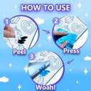 Foil Art & Coloring Page, 2 in 1 Art and Craft Activity for Kids,Fun Crafts Kits & Supplies,Creative Travel Toys,Gifts for Boys & Girls Ages 4, 5, 6, 7, 8, 9 Years Old (Blue)