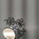 Lip Balm Keychain with Mirror - Stainless Steel Mesh Bag Keychains, Lipstick Storage Case for Women Bags Purses (Silver-black Oval Mirror)