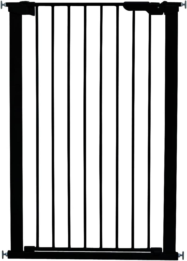 DogSpace Bonnie Extra Tall 41 inch Metal Pet Gate, Black