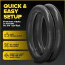 Ultraverse 27.5" Bike Inner Tubes 27.5 x 1.75, 1.95, 2.10, 2.125 Butyl Rubber Bicycle Tubes with Schrader Valve Compatible with Mountain, Cruiser, City & E-Bikes Set of 2