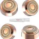 Replacement Heads for Flawless Generation 2, Facial Hair Removal Replacement Heads for Women, Compatible with Finishing Flawless Facial Hair Remover, Double Halo Replacement Heads Gen 2(4 Count)
