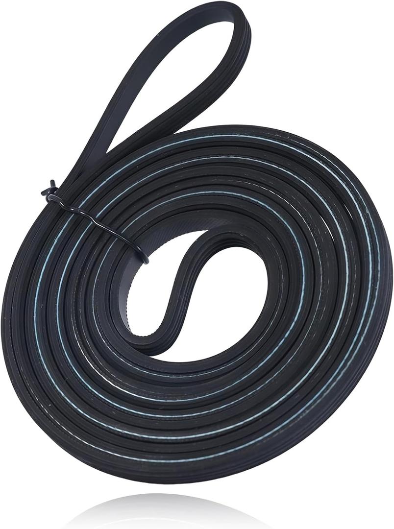 341241 Dryer Drum Belt Compatible with Whirlpool Washer Dryers, Replace WGD4815EW2 WED4850HW0 WED4616FW0 WGD5000DW3 WED5300VW0 WED5010LW0 LER4634EQ2 WED4800XQ0 LER3624JQ1 WED4800XQ3 WED5300SQ0 ect