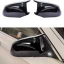 Mirror Cover Caps for F10 - Durable Quality Glossy Black, Compatible with 5 Series F10 F11 F18 528i 530i 535i 550i (2011-2013) - Upgrade Your Ride Now