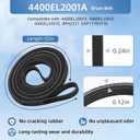 DLE2050W DLE5977W DLE3170W DLEX5170W DLE5955W DLE0442W DLGX7188RM Dryer Roller Kit for LG Kenmore, 4581EL2002L 4581EL2002C Dryer Drum Roller 4400EL2001F Dryer Belt and 4561EL3002A Dryer Idler Pulley