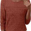 LILLUSORY Womens Long sleeve Sweaters Shirts Fall Tops (S)