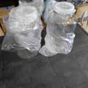 Nuogo 2 Pcs 1.5 Gallon 192 oz Candy & Cookie Jar Plastic Jars with Lids Decorative Apothecary and Candy Buffet Container Clear Airtight Food Storage Canister (Classic Style)