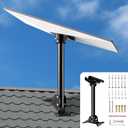 Gen 3 Mount for Starlink, Star Link Roof Mounting Kit Compatible with Star Link Gen 3 / V3, Adjustable Pole Heavy Duty Pivot Mount for Starlink with Gen3 Pipe Adapter (Aluminum Alloy)