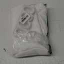 AooHome White Fabric Shower Curtain Liner, Bathroom Curtain with Hooks for Hotel, Waterproof, Weighted Hem, 72 Width x 75 Height Inch