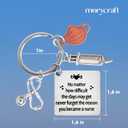 5 x Nurse Keychain For Nurses, Medical Student, Cool Nurse Gifts For Women, Female, Best Birthday Rn Nursing Gift Ideas (Mask)