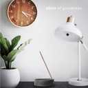 2 x Gray Cement Spiral Incense Holder - Modern Minimalist Upright Standard Size Incense Burner - Incense Sticks Not Included