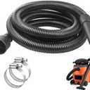 10Ft. Extension Hose Replacement for Shop Vac, Craftsman, Ridgid Wet & Dry Vacuums WD650 WD0950 WD1956 17761 17965 17776, Dust Collection Hose, Wet & Dry Vaccuum Hose Accessories