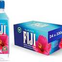 FIJI Natural Artesian Bottled Water 330mL / 11.15 Fl Ounce (Pack of 24) - 100% Natural Electrolytes - NEW, Best Before: 30 Jun 2027