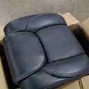 COLAMY Executive Office Ergonomic Chair with Thick Bonded Leather, 300lbs Capacity Big and Tall High Back Desk Chair with Flip-up Armrests, Adjustable Height and Tilt for Working, Study, Gaming,2PC (287-black)