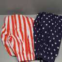 USA American Flag Pajamas Pants Patriotic Stars and Stripes Lounge Halloween Costume Cosplay (Small)