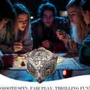 6 Sided Spinner DND Dice - Metal D4 D6 D8 D10 D10% D12 D20 All in One D&D Set - Cool Role Playing Gifts for Dungeons and Dragons TRPG MTG Games Lover Players (Bloodstained)