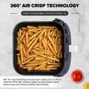 Nuwave Brio Plus 7QT Air Fryer, Extra Crispy Results w/Less Oil, PFAS-Free