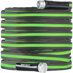 RV Drinking Water Hose 75FT, Lead-Free, Fabric Reinforced, Lightweight, 3/4 GHT Fitting, Abrasion Resistant (Green)