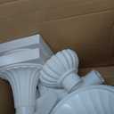 AceOrbit 6 Pack 20" Large Plastic Urn Planters, Pedestal Flower Plant Pot White Plant Stand for Wedding, Party, Event, Home, Stage, Garden, Balcony Decoration